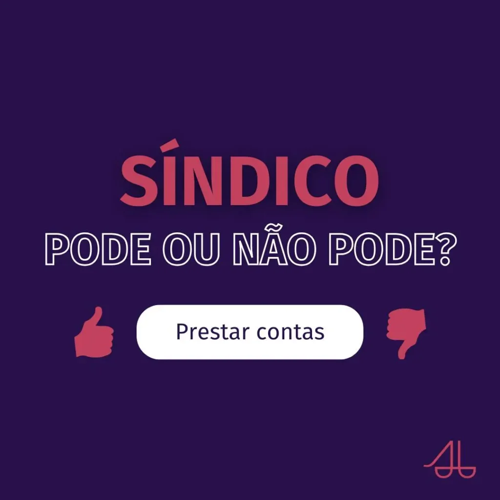 Sindico pode ou não pode prestar contas?